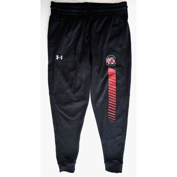 Under Armour Men's Sz L Black USC Gamecocks Armour Fleece Collegiate Joggers - Picture 1 of 10